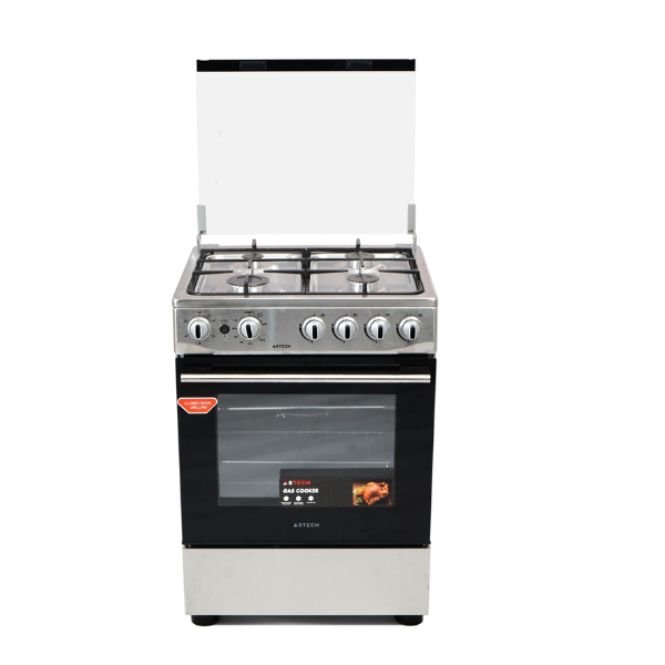 Cuisinière à gaz Astech CK63DA010 60x60 4 feux ( Full Option )