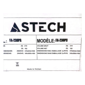 Congélateur vertical Astech FA-230PS - 182 L - A -6 Tiroirs – Image 7