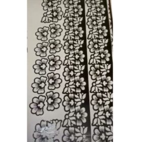 Pochoir henné motif fleur Large —Utilisable par 2 personnes — pochoir tatouage temporaire – Image 2