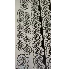 Pochoir henné motif fleur Large —Utilisable par 2 personnes — pochoir tatouage temporaire – Image 4