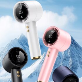 Mini ventilateur portable USB N68 — 100 vitesses, écran LED – Image 9