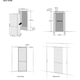 Réfrigérateur combiné Hisense RB5K330GSFE 330L 3Tiroirs (No frost, Inverter , freshfit  ) – Image 17