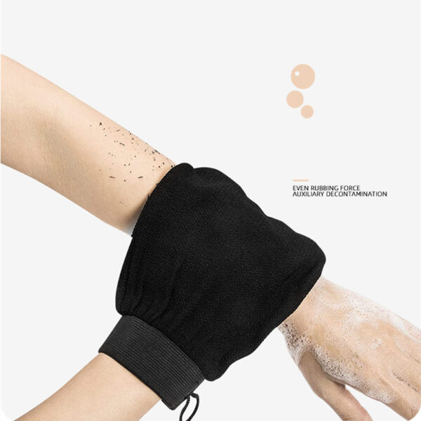 Gants de douche exfoliants