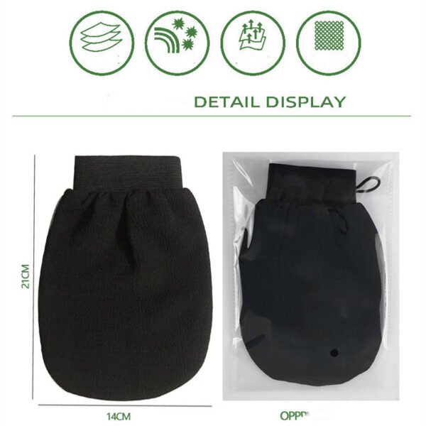 Gants de douche exfoliants