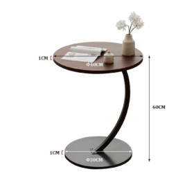 Table basse simple et petite à poser au sol avec rangement pour chambre à coucher, salon et balcon – Image 3