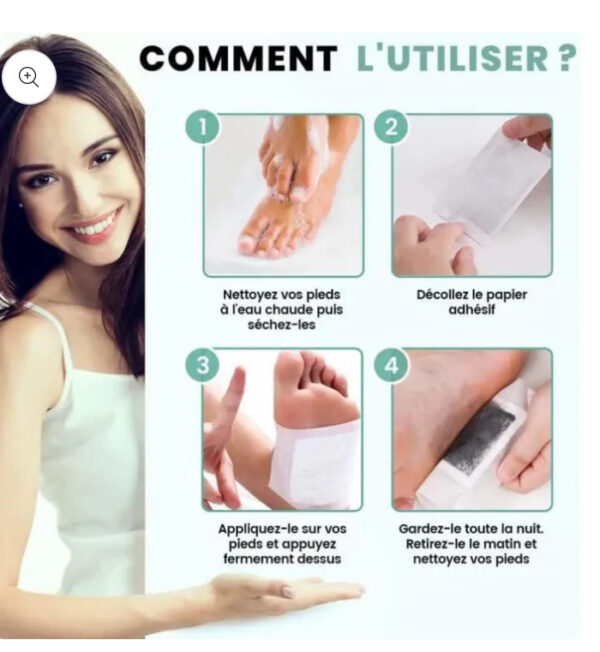 Kinoki Patch Détox Plantaires — 10 patchs (application nocturne)