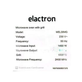 Micro-ondes ELACTRON-MEL30MS-30L avec Grill – Image 5