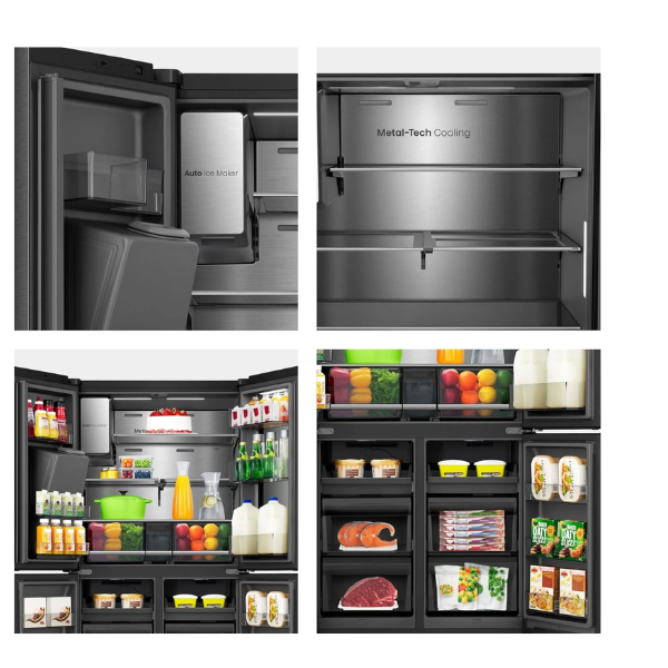 Réfrigérateur combiné  Hisense RQ9P600GTL 617L ( No Frost- Distributeur d'Eau et de Glace-Wifi)