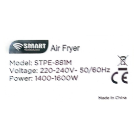 Air fryers-Friteuse à air Smart technology STPE881M 5,5L1300W – Image 5