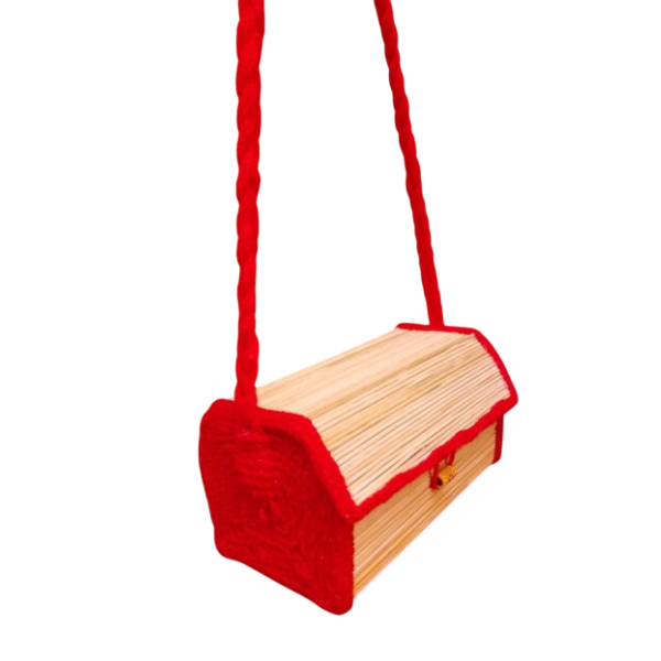 Sac à bandoulière rouge fait main – léger et tendance