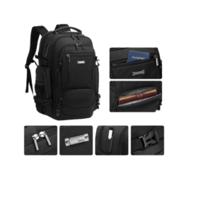 Sac à Dos Tiroll 3530 : Étanche, Anti-Choc & Port USB – Style Voyage Unisexe – Image 2