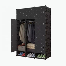 Armoire modulaire plastique 9 cases — rangement chaussures et vêtements