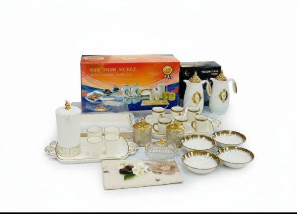 Service de vaisselle complet— thermos café & thé, tasses en porcelaine Service de vaisselle complet— thermos café & thé, tasses en porcelaine