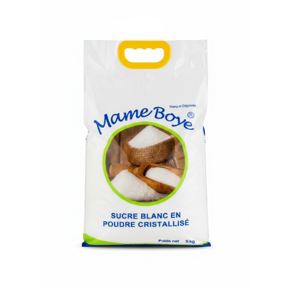 Sucre blanc Mame Boye — 5 kg (format économique) Sucre blanc Mame Boye — 5 kg (format économique)