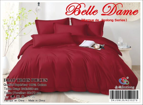 Ensemble Drap 3 Pièces 100% Coton – Qualité Supérieure Ensemble Drap 3 Pièces 100% Coton – Qualité Supérieure