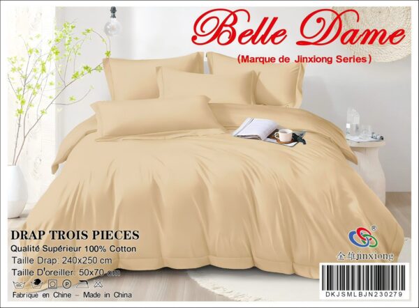 Ensemble Drap 3 Pièces 100% Coton – Qualité Supérieure Ensemble Drap 3 Pièces 100% Coton – Qualité Supérieure