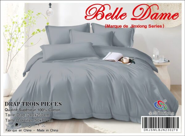 Ensemble Drap 3 Pièces 100% Coton – Qualité Supérieure Ensemble Drap 3 Pièces 100% Coton – Qualité Supérieure