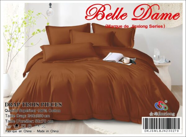 Ensemble Drap 3 Pièces 100% Coton – Qualité Supérieure Ensemble Drap 3 Pièces 100% Coton – Qualité Supérieure