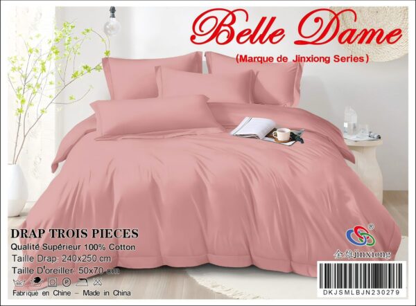 Ensemble Drap 3 Pièces 100% Coton – Qualité Supérieure Ensemble Drap 3 Pièces 100% Coton – Qualité Supérieure