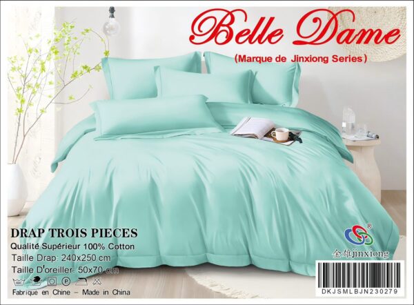 Ensemble Drap 3 Pièces 100% Coton – Qualité Supérieure Ensemble Drap 3 Pièces 100% Coton – Qualité Supérieure