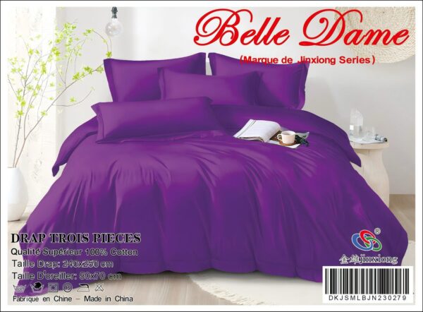 Ensemble Drap 3 Pièces 100% Coton – Qualité Supérieure