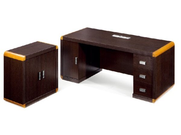 Bureau de Direction  RS-02 2200*1900*760 ROSEWOOD 957 SANS MEUBLE RECONDI