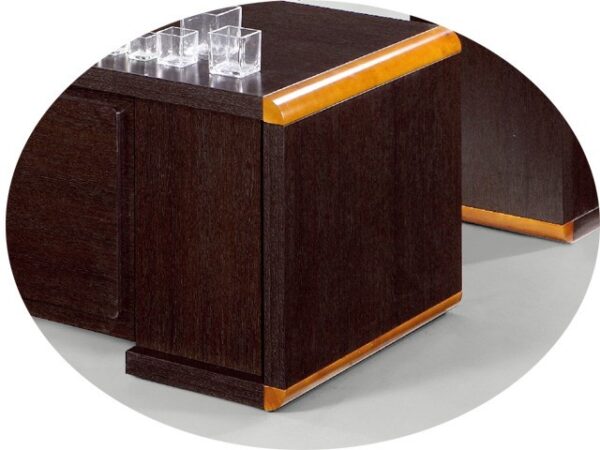 Bureau de Direction  RS-02 2200*1900*760 ROSEWOOD 957 SANS MEUBLE RECONDI