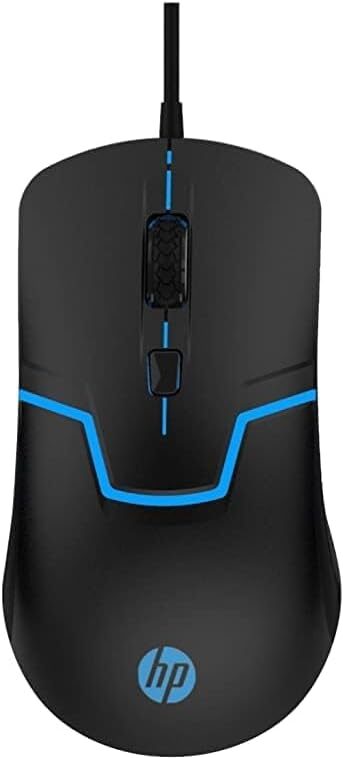 Souris filaire RGB 3 boutons — HP M100 (capteur optique)