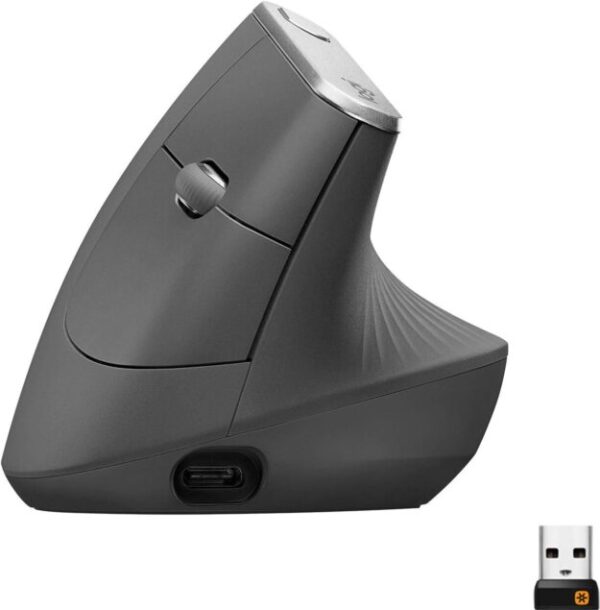 Souris verticale ergonomique sans fil Logitech MX Vertical —  (Bluetooth & récepteur USB)