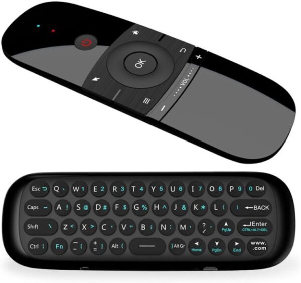 WeChip W1 Air Mouse — Télécommande Airmouse 2,4 GHz & Bluetooth (Clavier QWERTY, 6 axes)