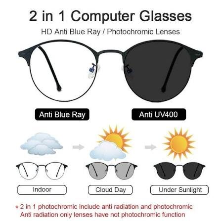 Lunettes photo-grays