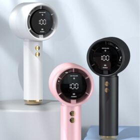 Mini ventilateur portable USB N68 — 100 vitesses, écran LED