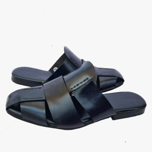 Babouche homme bleu — pointures 44 et 45