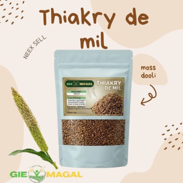 Thiakry de mil — Dessert traditionnel à base de millet