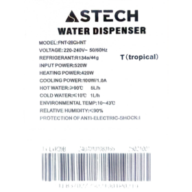 Fontaine à eau Astech FNT-26CI Fontaine à eau Astech FNT-26CI