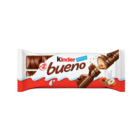 Kinder Bueno — Barre chocolatée noisette (barre individuelle)