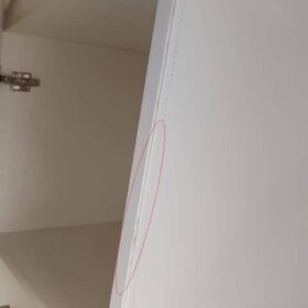 MEUBLE RANGEMENT HT 1P BOIS SSO44 100*52*180 PU NOIR/BLAN SAN BUR DES