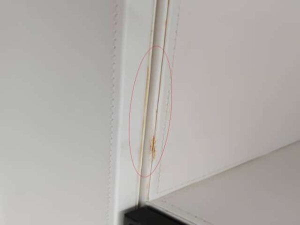 MEUBLE RANGEMENT HT 1P BOIS SSO44 100*52*180 PU NOIR/BLAN