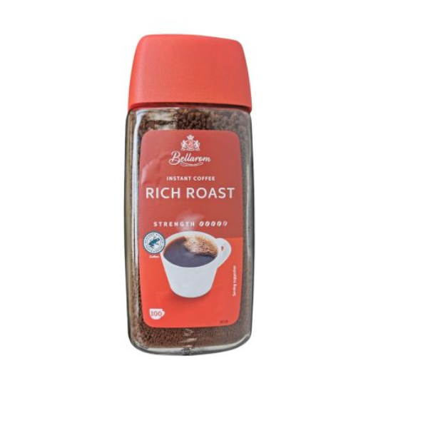 Café Instantané Bellarem Rich Roast - Arôme Intense & Robuste - Pot de 200g