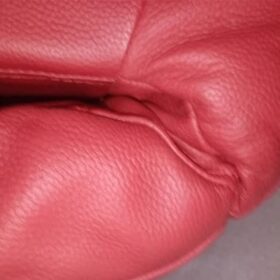 SALON CUIR 2 PLACES S-692 COULEUR ROUGE BE6007 RECOND