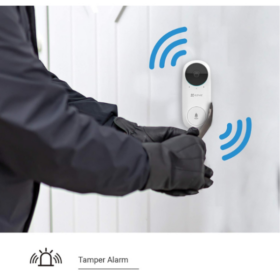 EZVIZ DB2C – Sonnette Vidéo Sans Fil 2K avec Carillon, Wi-Fi, Batterie Rechargeable & Vision Nocturne – Image 3