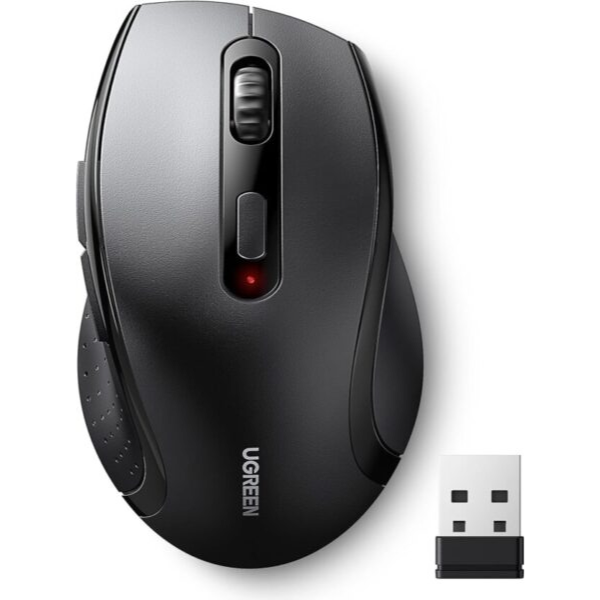 Souris sans fil  UGREEN M511 — Bluetooth & 2.4GHz, 4000 DPI (silencieuse, ergonomique)