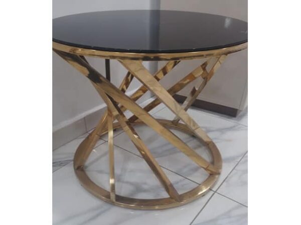 Table d’appoint en verre noir REF C013 (Reconditionné)