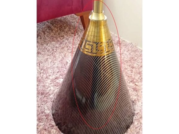 Table d’appoint en verre noir REF 705A (Reconditionné)