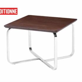 Table coin de bureau CJ025-2 PIED METAL (Marron- Reconditionné )