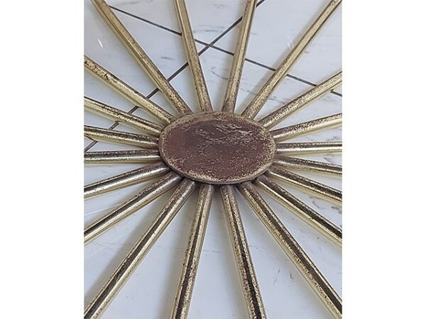 TABLE BASSE BUKET 120069 NOIRE DOREE 90X44X90