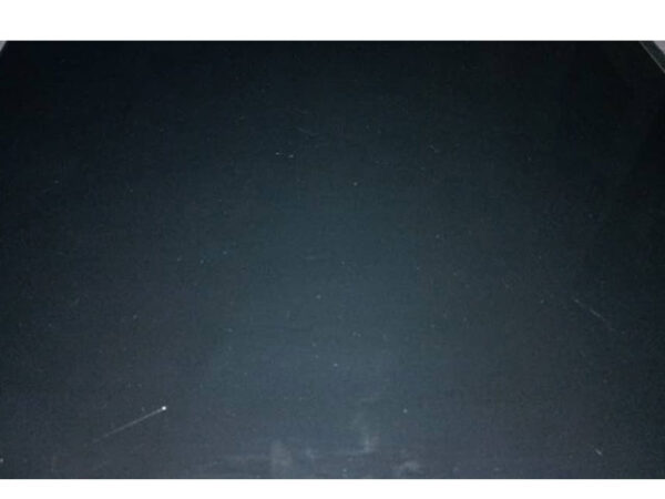 Table d’angle en verre noir reconditionnée-HYF04-0606