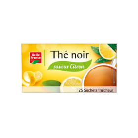 Thé noir aromatisé citron Belle France — 25 sachets
