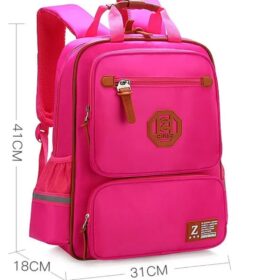 Sac à dos scolaire étanche — cuir microfibre, grande capacité 36–56 L – Image 3