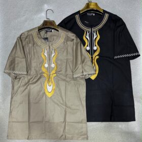 Chemise africaine homme à manches courtes — tissu léger (Tailles L à XXXL) – Image 10